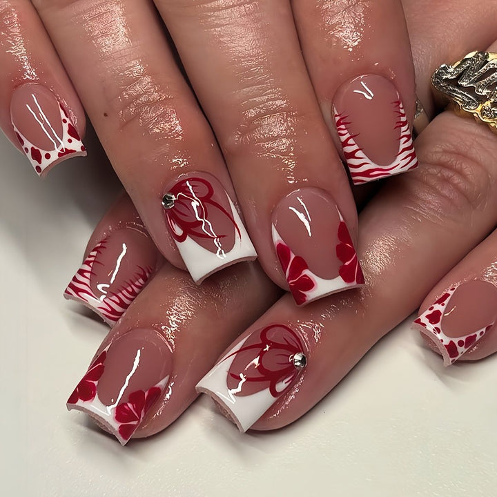 Elegant Floral Nail Design Bowlift