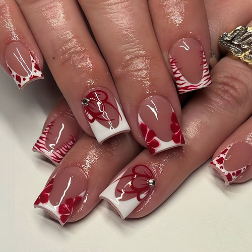 Elegant Floral Nail Design Bowlift