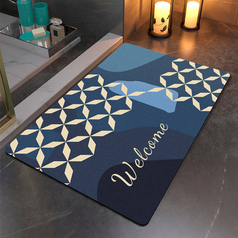 Artistic Abstract Bathroom Mat