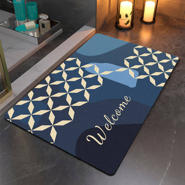 Artistic Abstract Bathroom Mat
