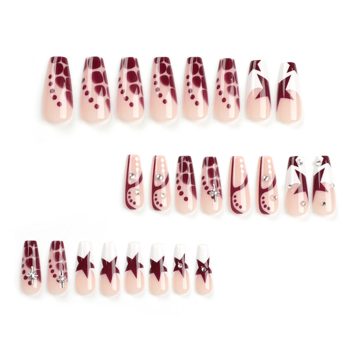 Decorative Press-On Nail Set Bowlift