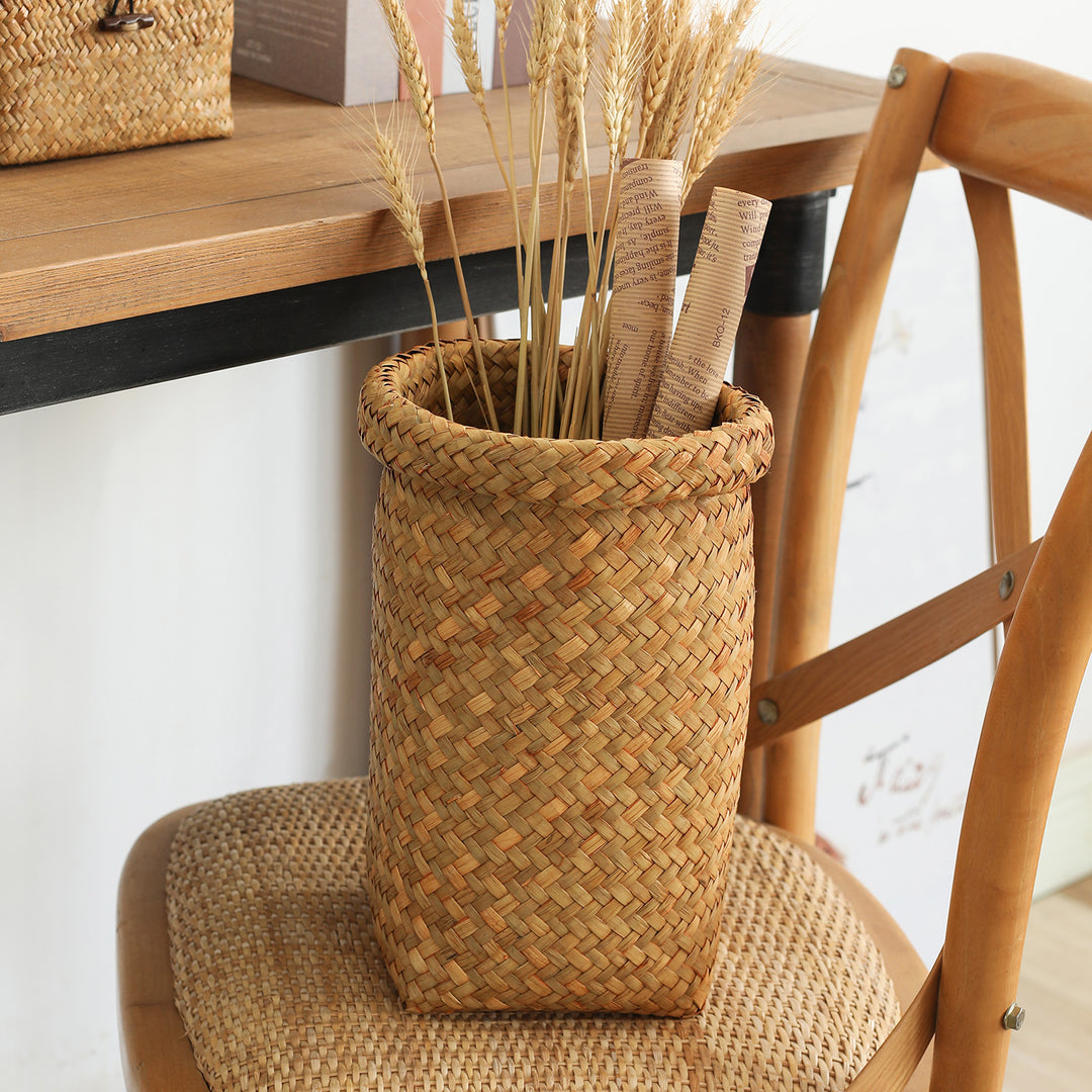 Handwoven Storage Cylinder Bowlift