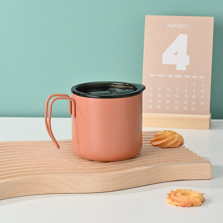 Ladies functional coffee mug with transparent lid Bowlift