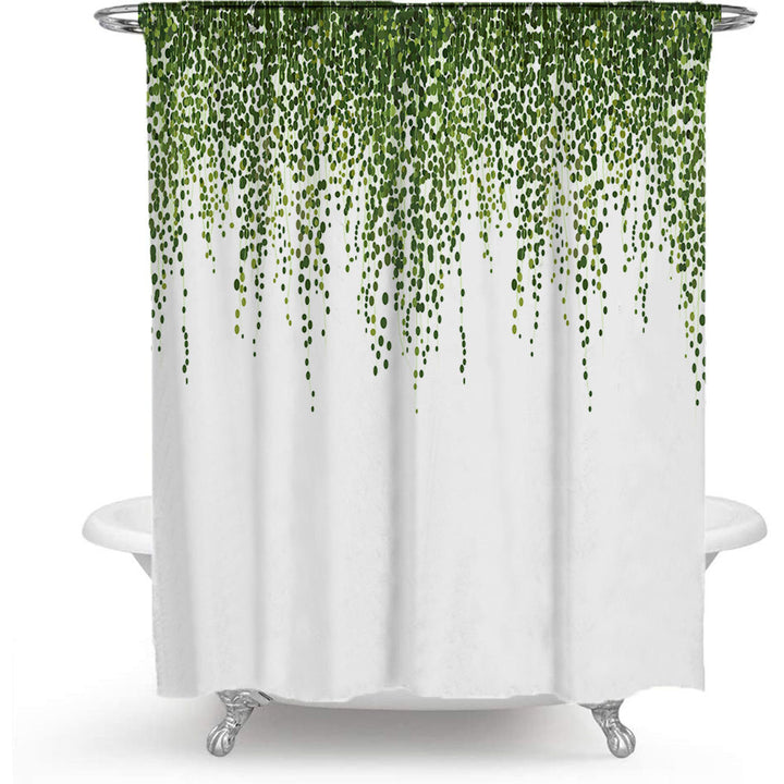 Botanical Leaf Print Shower Curtain Bowlift