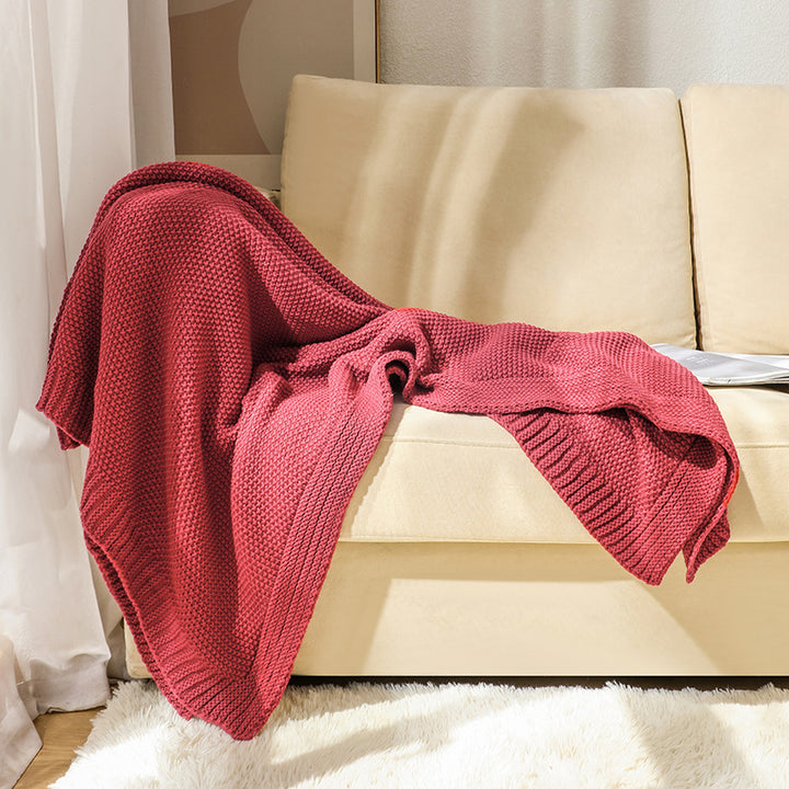 Chunky Knit Decorative Blanket