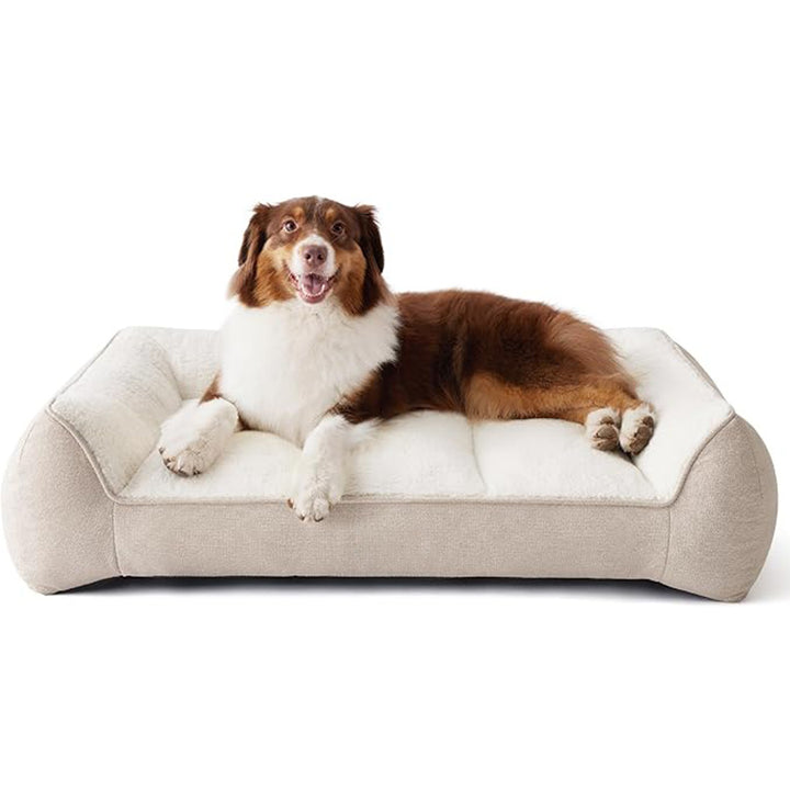 Orthopedic Plush Dog Lounge   Dog Bed