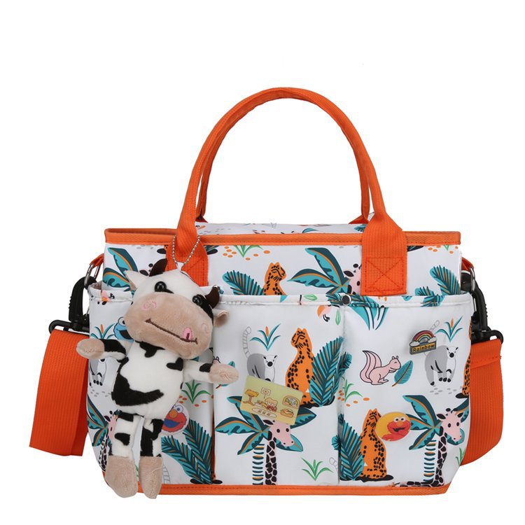 Fun-Themed Multi-Pocket Tote Bag Bowlift