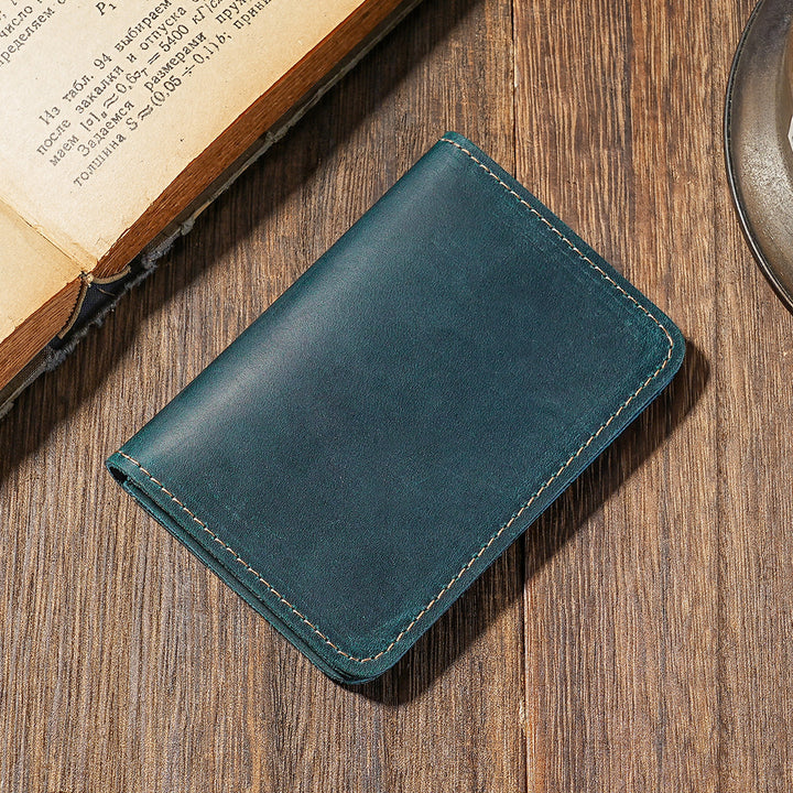 Premium Leather Bi-Fold Card Wallet