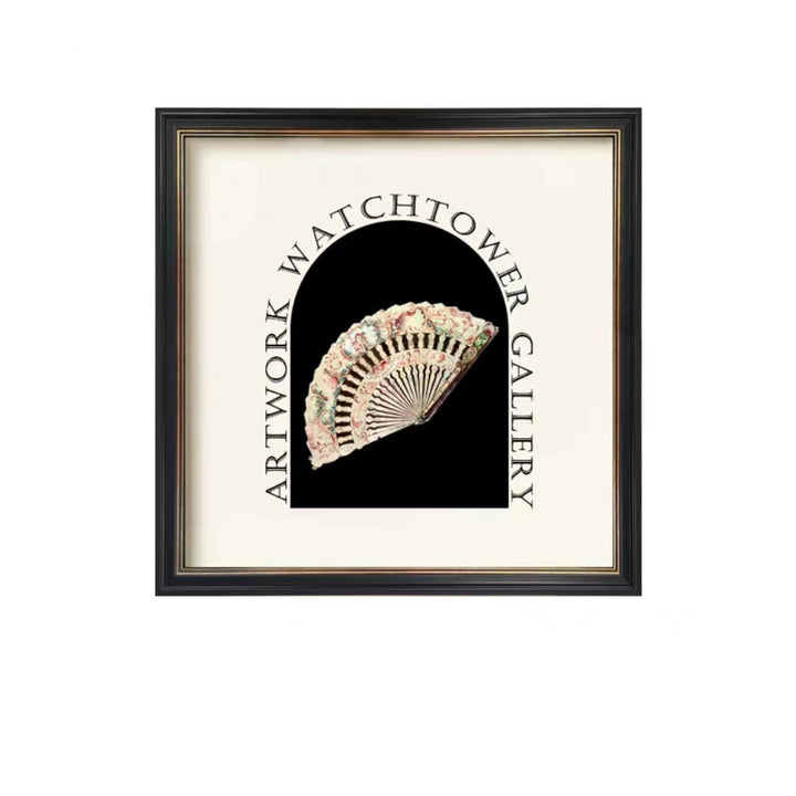 Framed Vintage Art Print with Woman at Piano