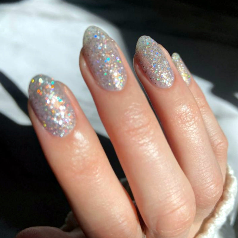Sparkling Glitter Press-On Nail Set Bowlift