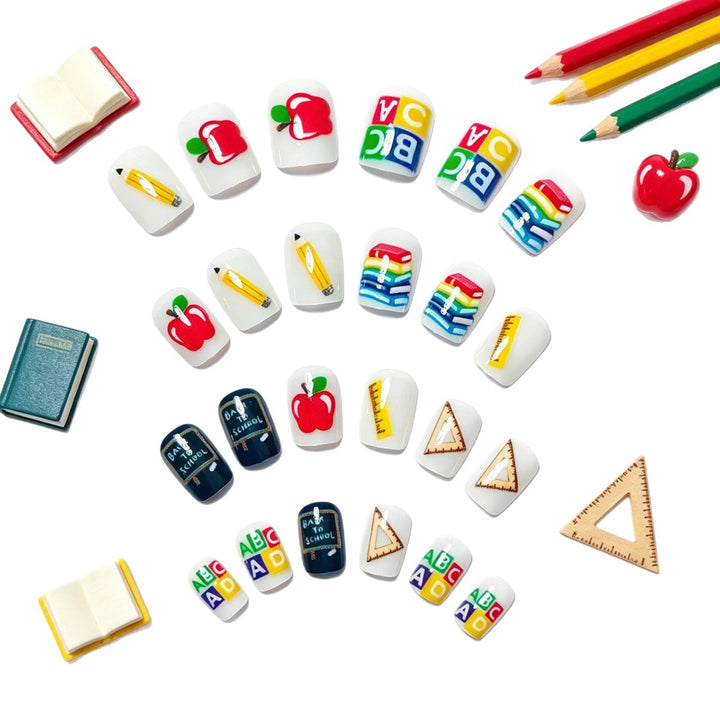 Educational Theme Nail Art Bowlift