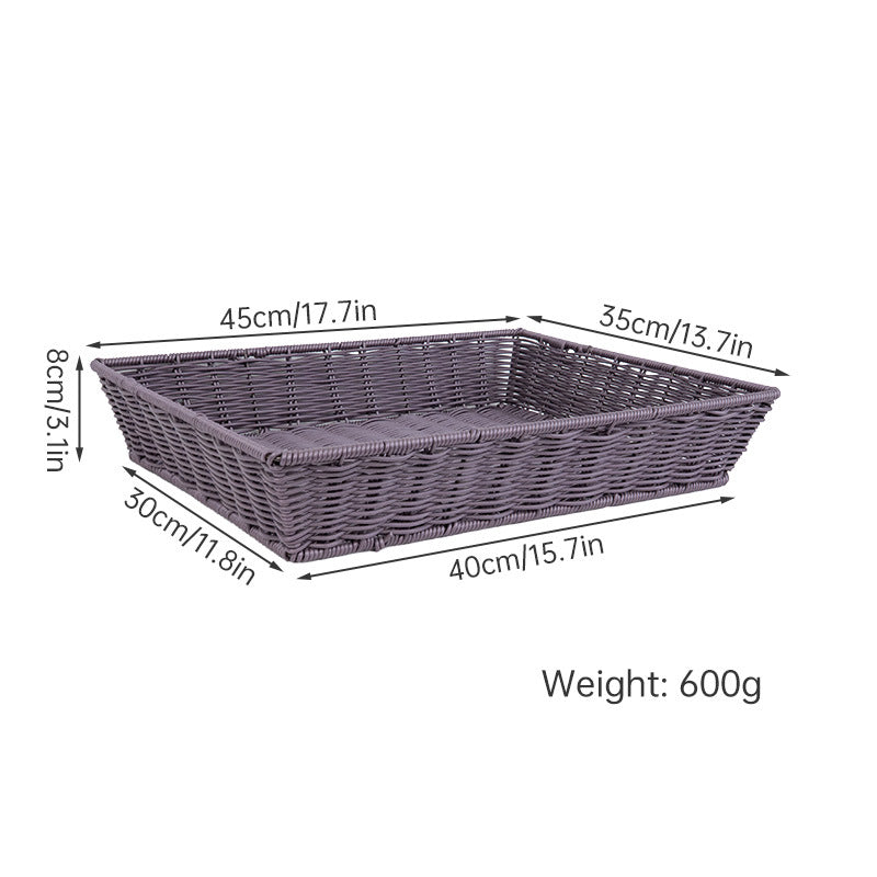 Versatile Storage Wicker Basket Bowlift