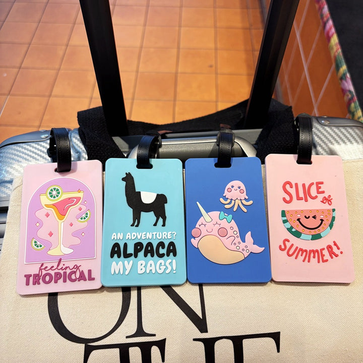 Adventure-Themed Luggage Identifier Bowlift