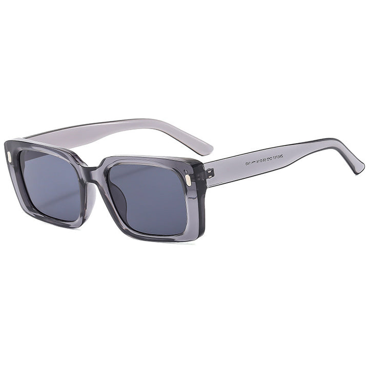 Women's Fashion Square Sunglasses with Matt Frame and UV Protection Bowlift