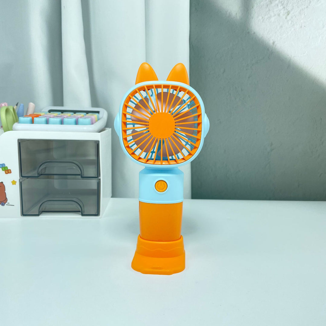 Women Portable Hand Fan with Cat Ears and USB Connection Bowlift