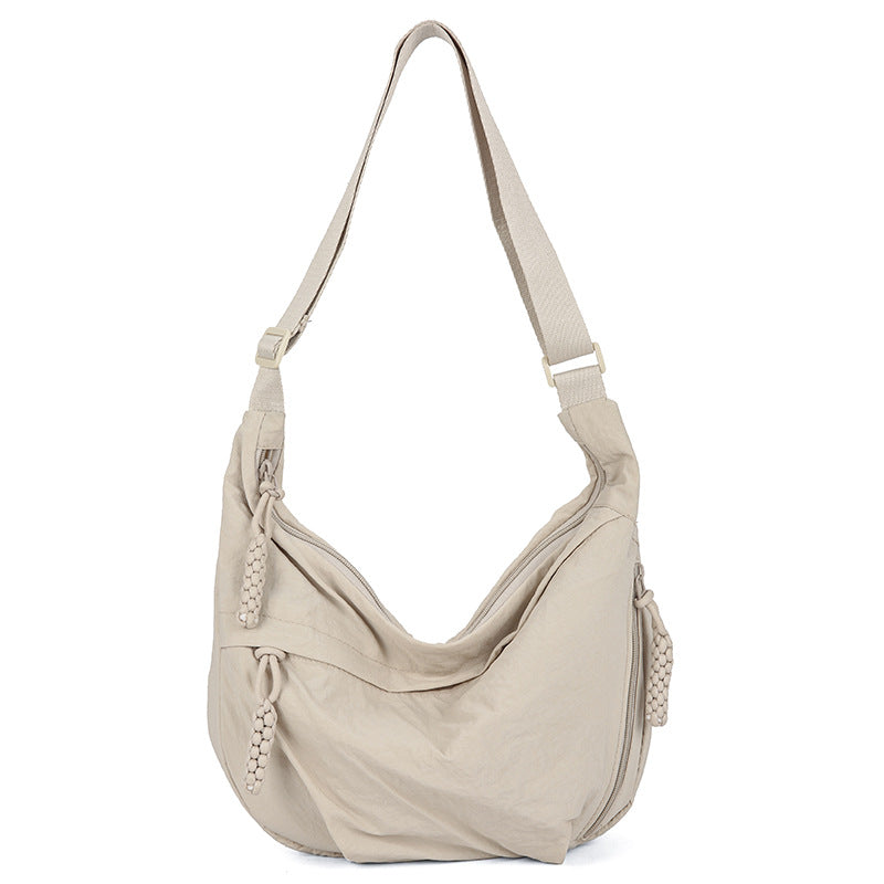 Casual shoulder bag with multifunctional zip pockets Bowlift