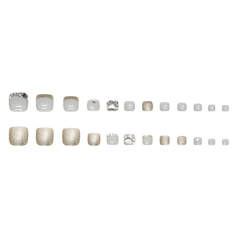 Glamorous Glittering False Nail Art Bowlift