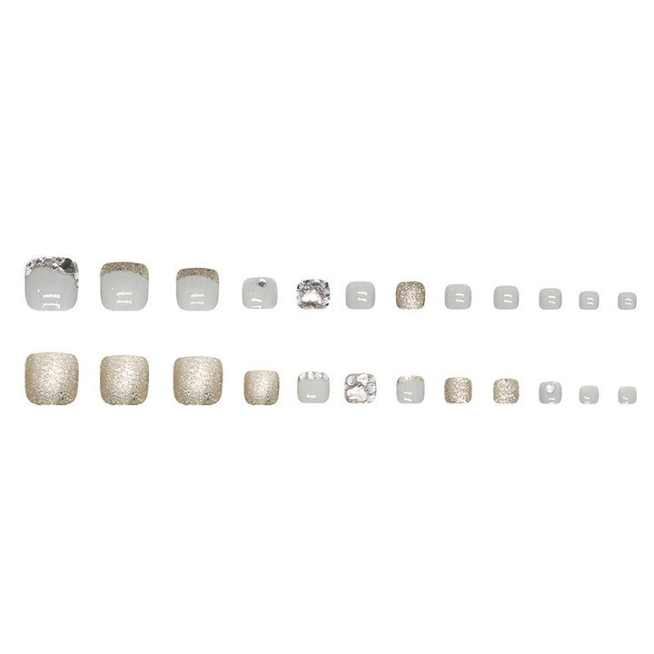 Glamorous Glittering False Nail Art Bowlift