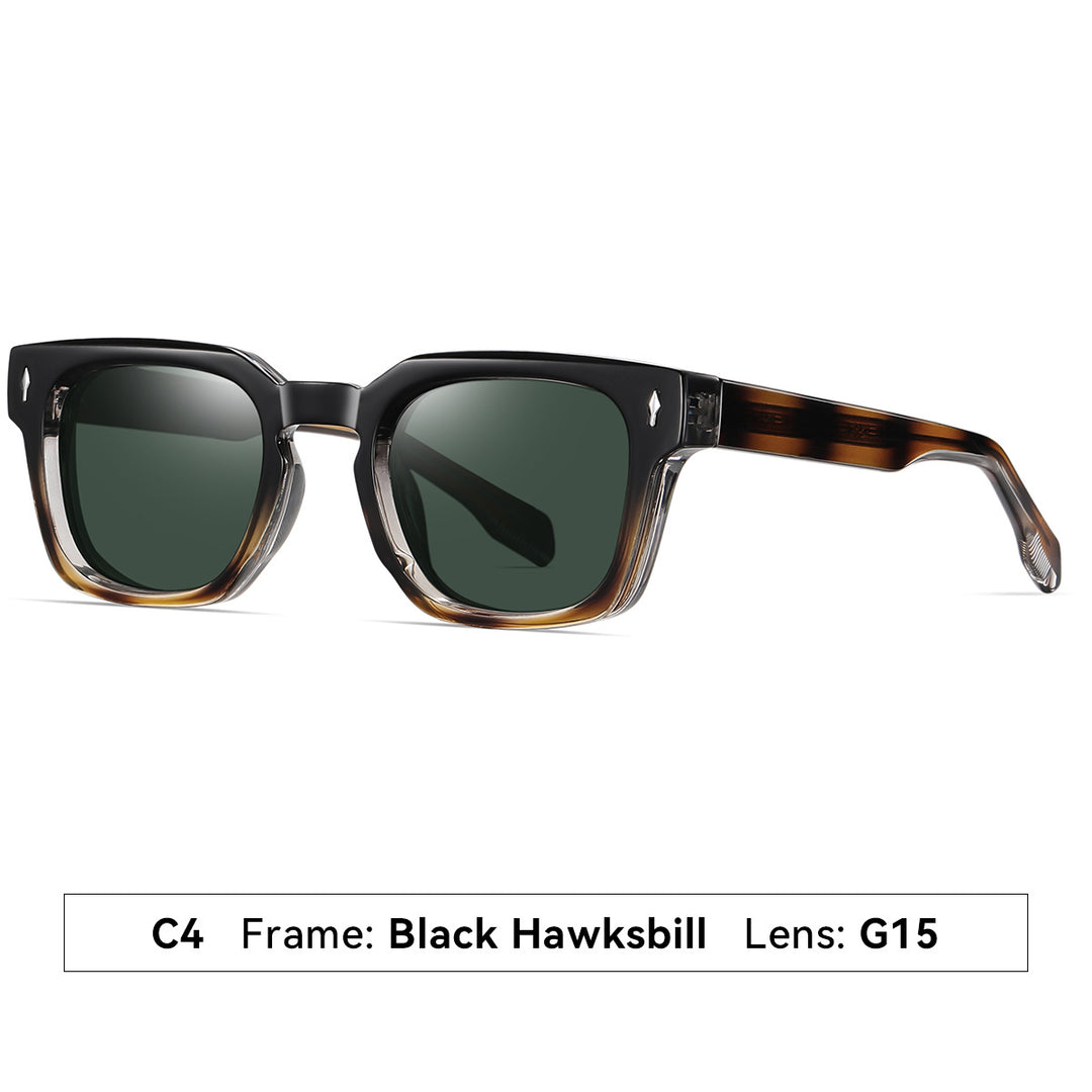 Women's fashionable sunglasses with square frame and gradient lenses Bowlift