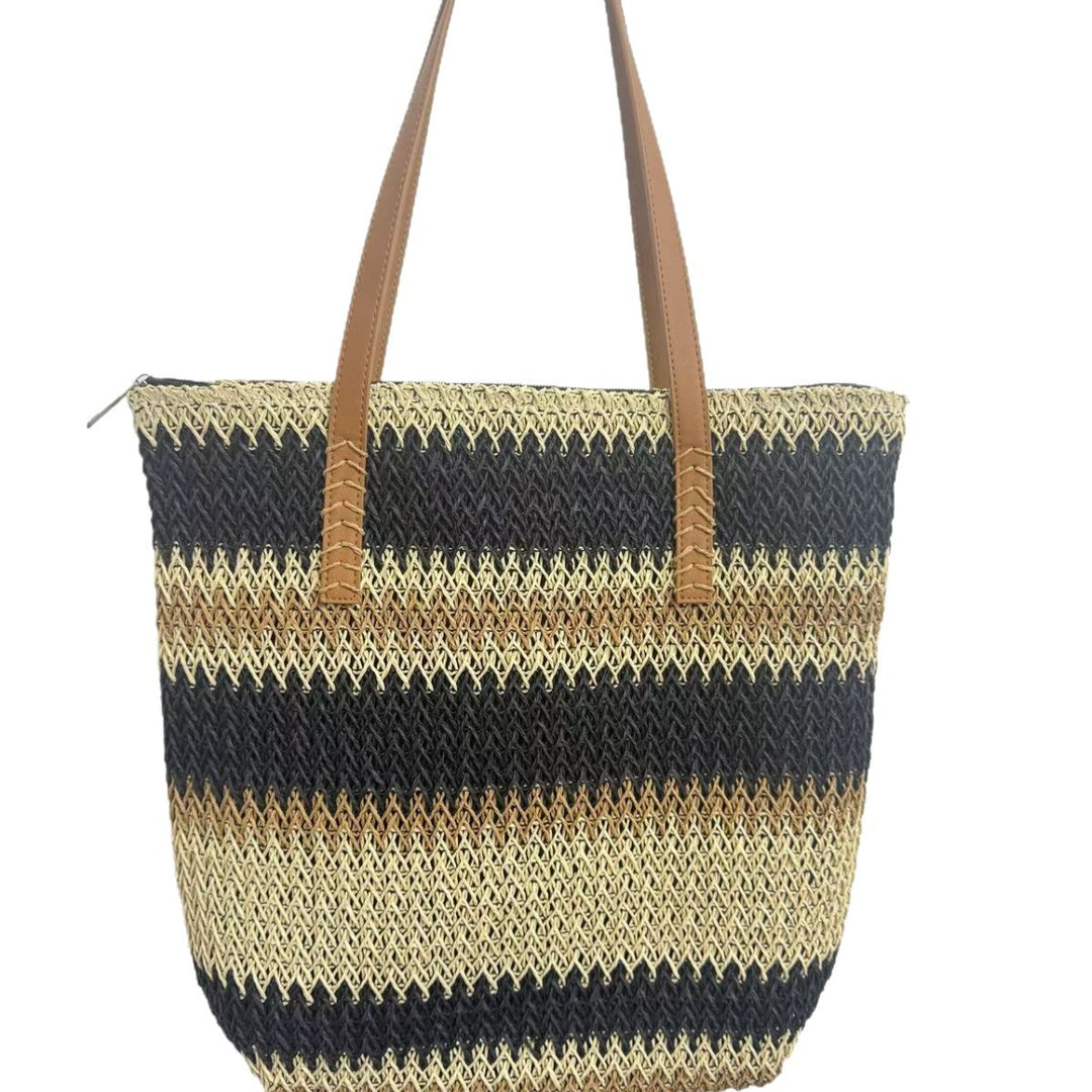 Shopping and beach bag with elegant stripe pattern Bowlift