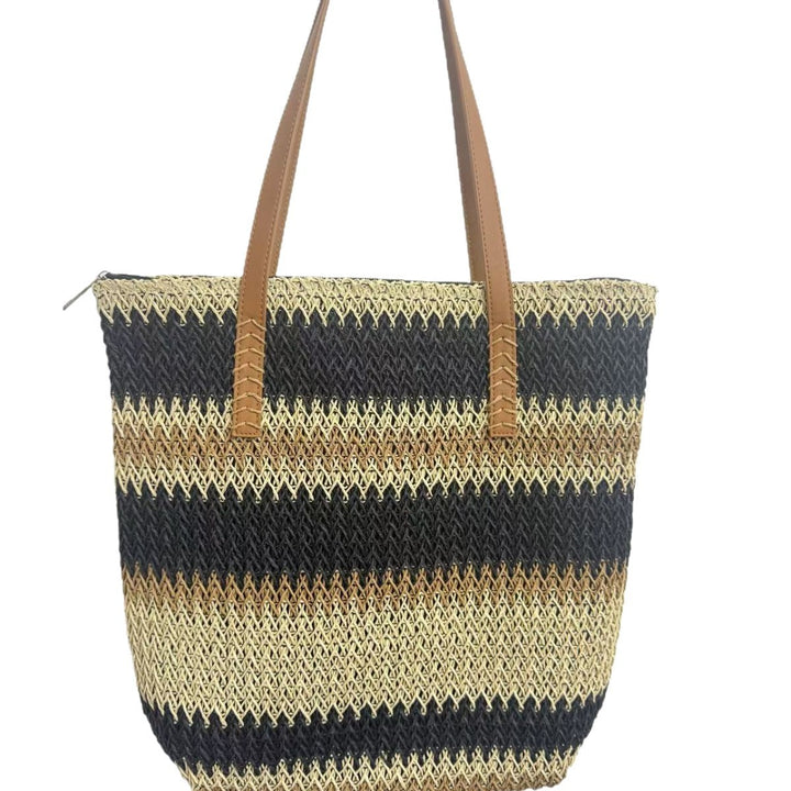 Shopping and beach bag with elegant stripe pattern Bowlift