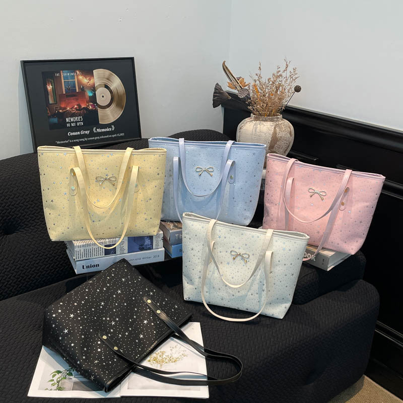 WoStylish Star-Embellished Tote Bag Bowlift