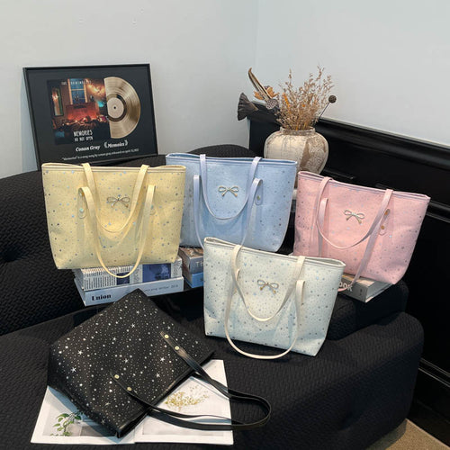 WoStylish Star-Embellished Tote Bag Bowlift