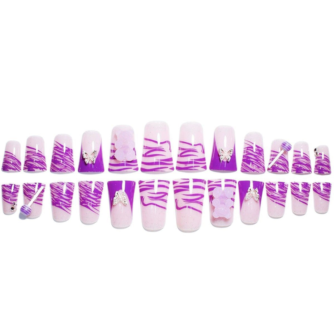Artistic Butterfly Nail Design Extensions Bowlift