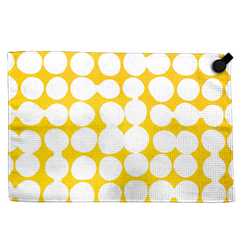 Towel with modern circular pattern Bowlift