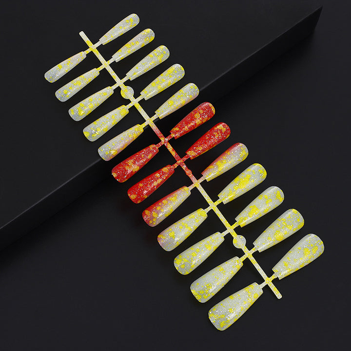 Artificial nails in creative drop design Bowlift