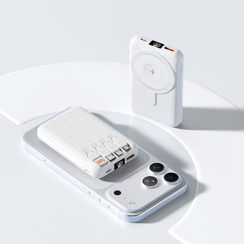 Portable power bank with magnetic function Bowlift