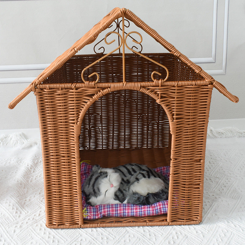 Cozy Decorative Pet House Bowlift
