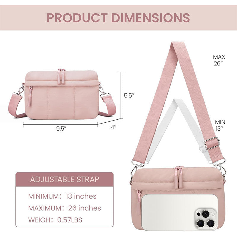 Elegant shoulder bag with double compartment Bowlift