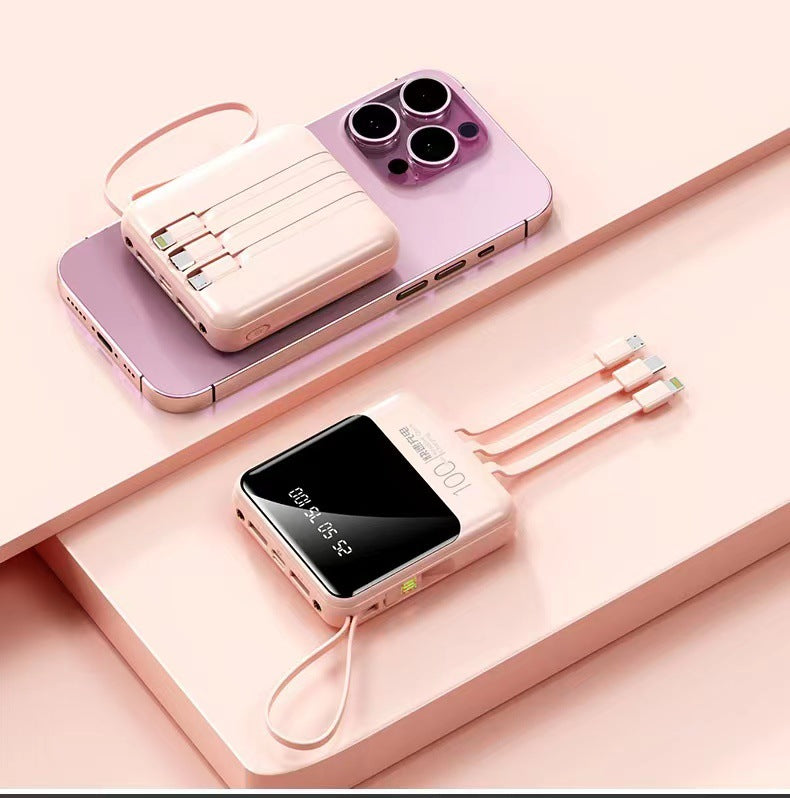 Power bank with multifunctional charging cable Bowlift