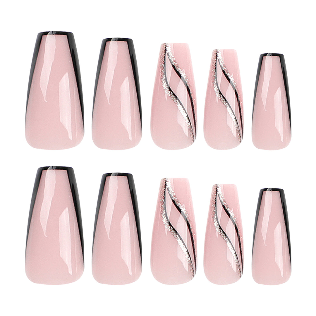 Artful Nail Extensions with Elegant Design Bowlift