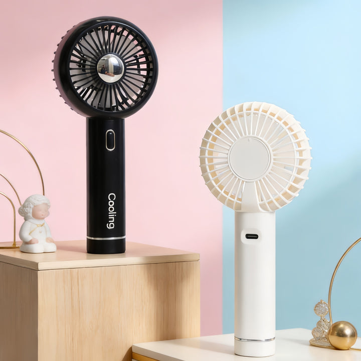 Women Portable Hand Fan with USB Charging Function and Innovative Design Bowlift