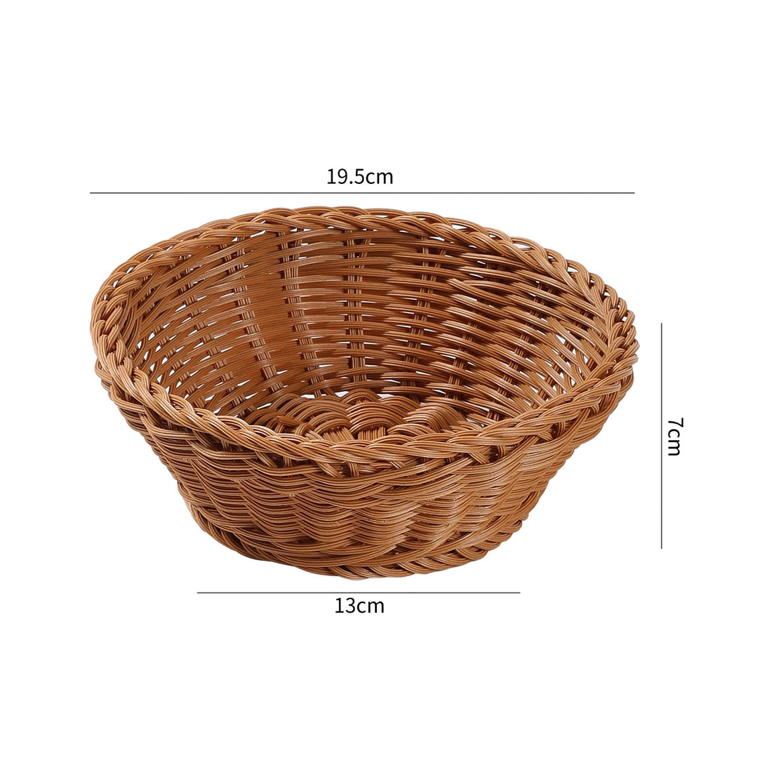 Handcrafted Round Wicker Serving Bowl Bowlift