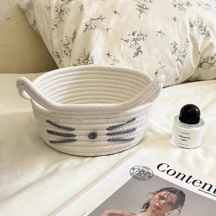 Women Playful Storage Basket in Cat Design Bowlift
