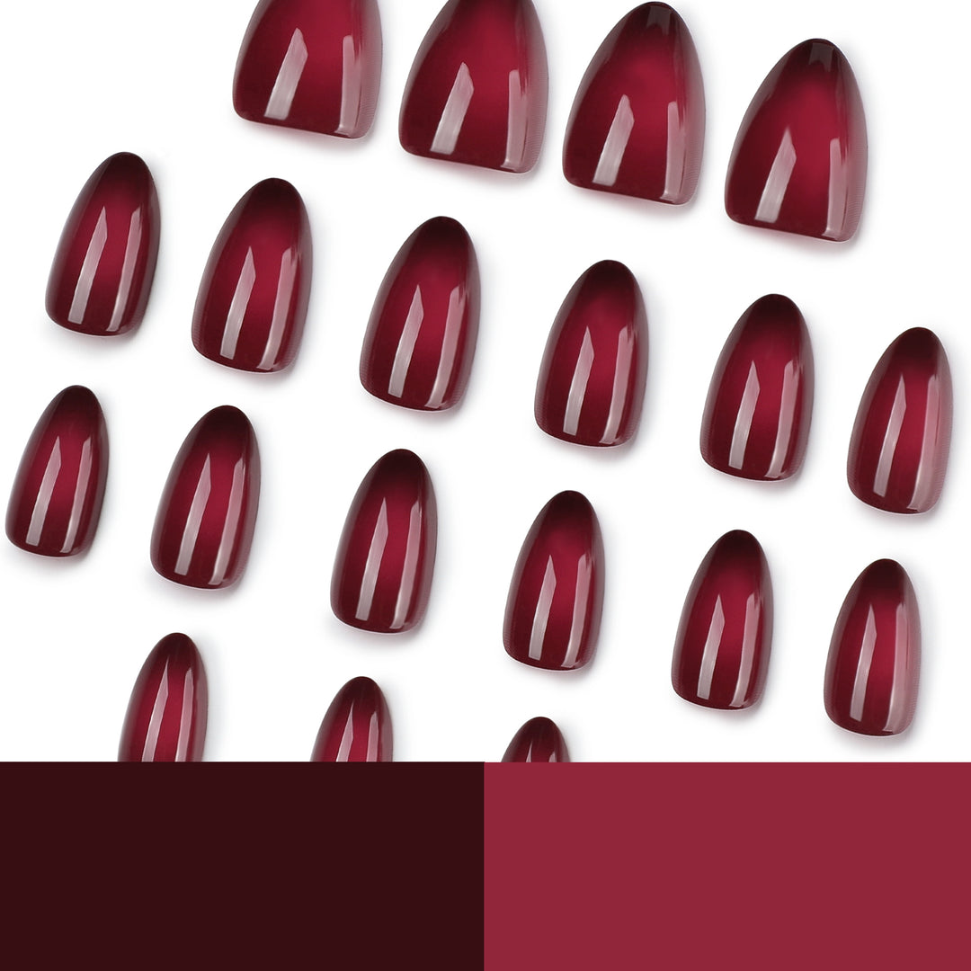 Elegant Stiletto Nails with Gentle Gradient Bowlift
