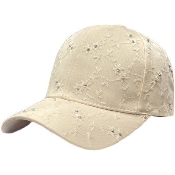 Women's Embroidered Rhinestone-Detail Baseball Cap Bowlift