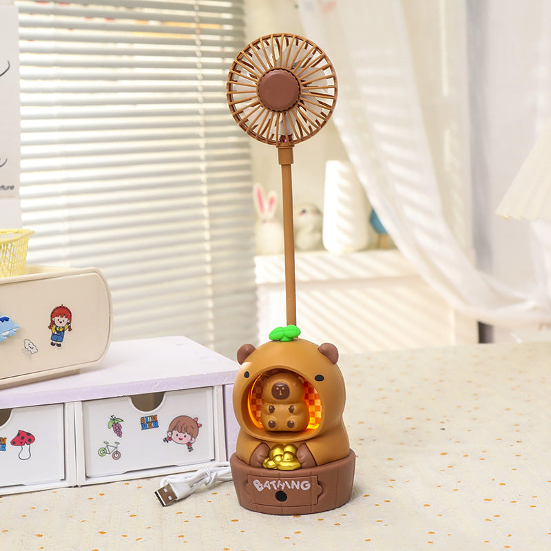 Women's Portable Mini Fan in Cute Bear Design Bowlift