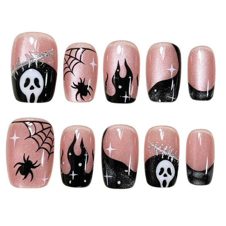 Halloween Theme Press-On Nail Set Bowlift