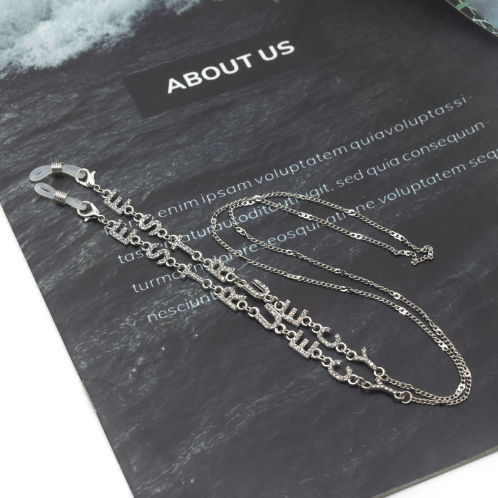 Sparkling Rhinestone Eyewear Chain Bowlift