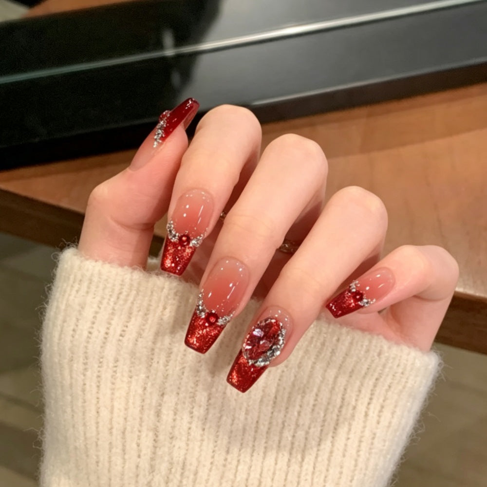 Luxury Glittering Press-On Nail Set Bowlift