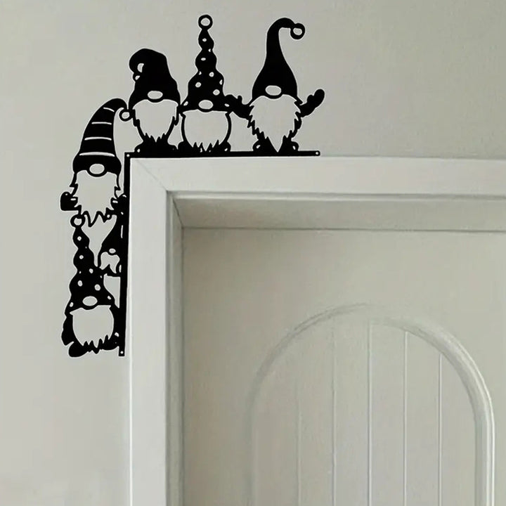 Decorative wall shelf with Christmas gnomes Bowlift