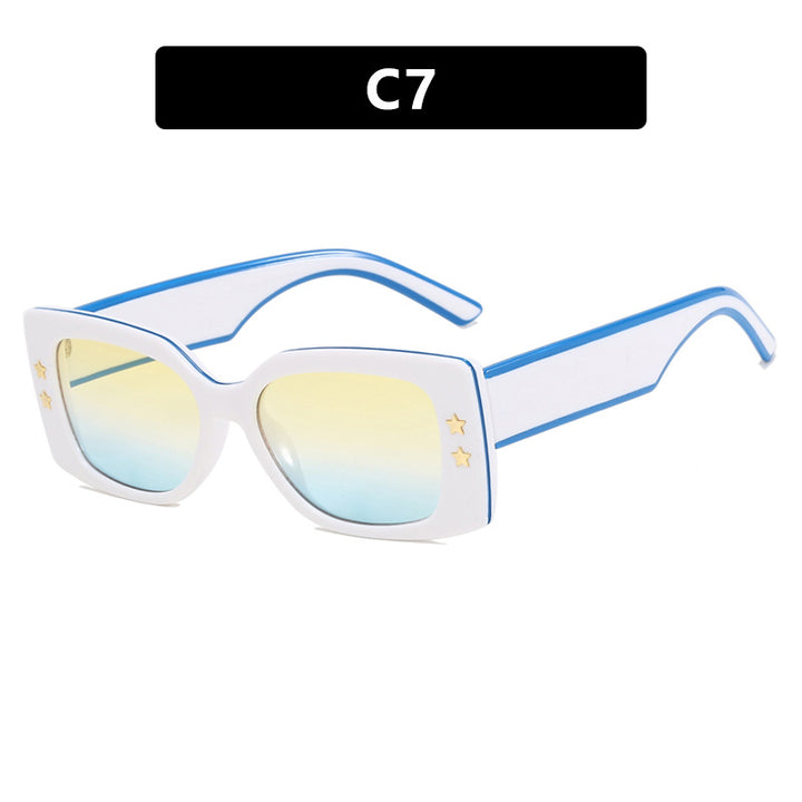 Ladies extravagant square sunglasses with stylish details Bowlift