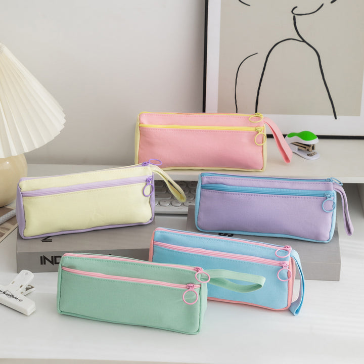Durable Double-Zippered Pencil Pouch Bowlift