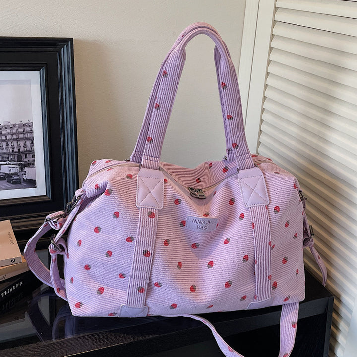 Playful Floral Travel Duffel Bag