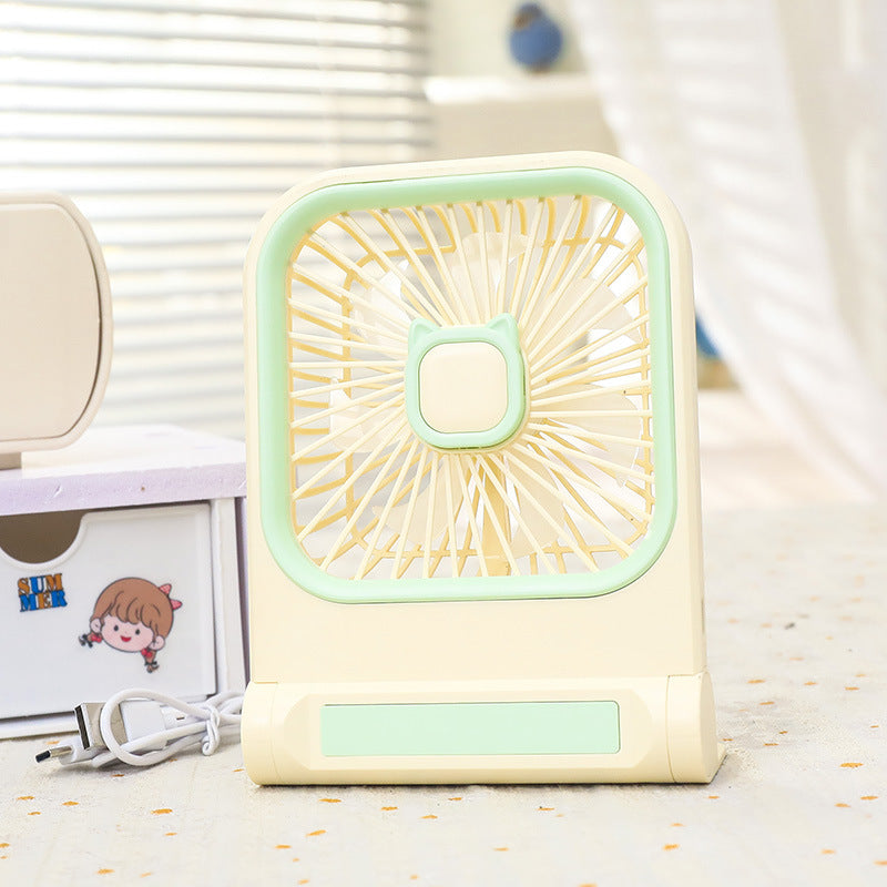 Women's portable mini fan with charming cat design Bowlift
