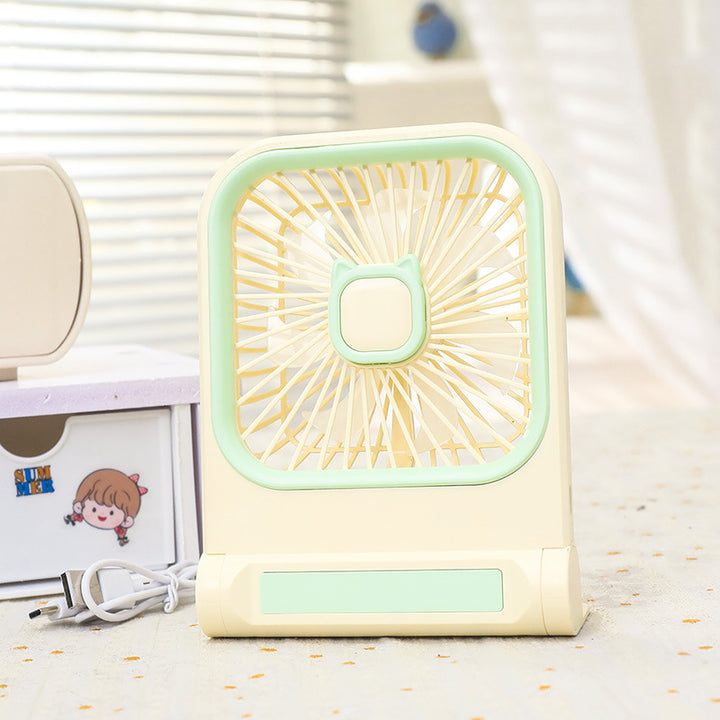 Women's portable mini fan with charming cat design Bowlift